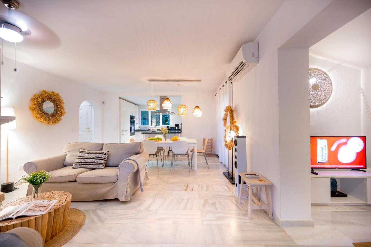 Typical Beach House Las Chapas Playa With Heated Pool Marbella Exterior foto